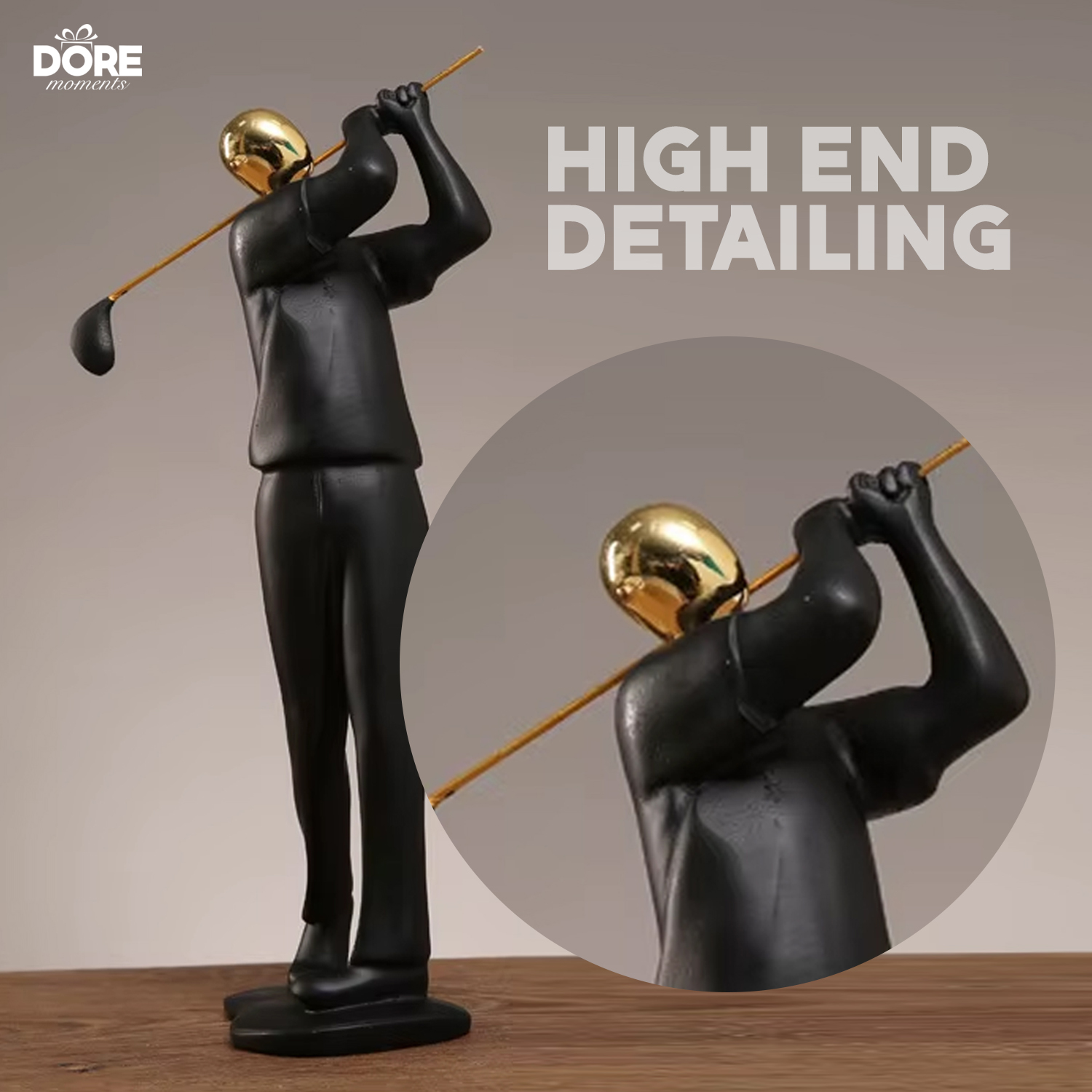 Golf Resin Sculpture Home Decoration