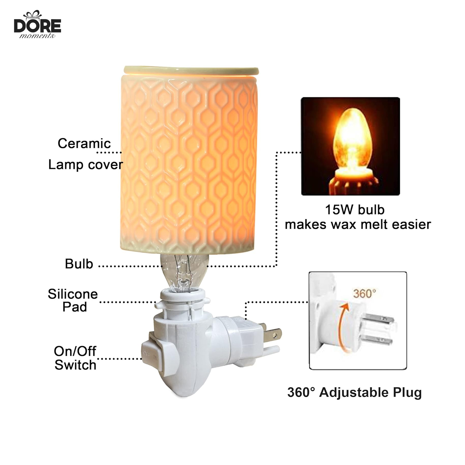 Dore Moment Serenity Glow Candle Warmer